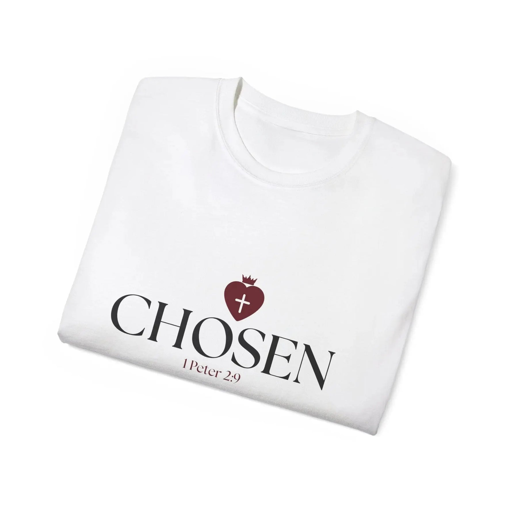 CHOSEN Bible verse t-shirt white, Christian women's gift YESHUALL, view 9