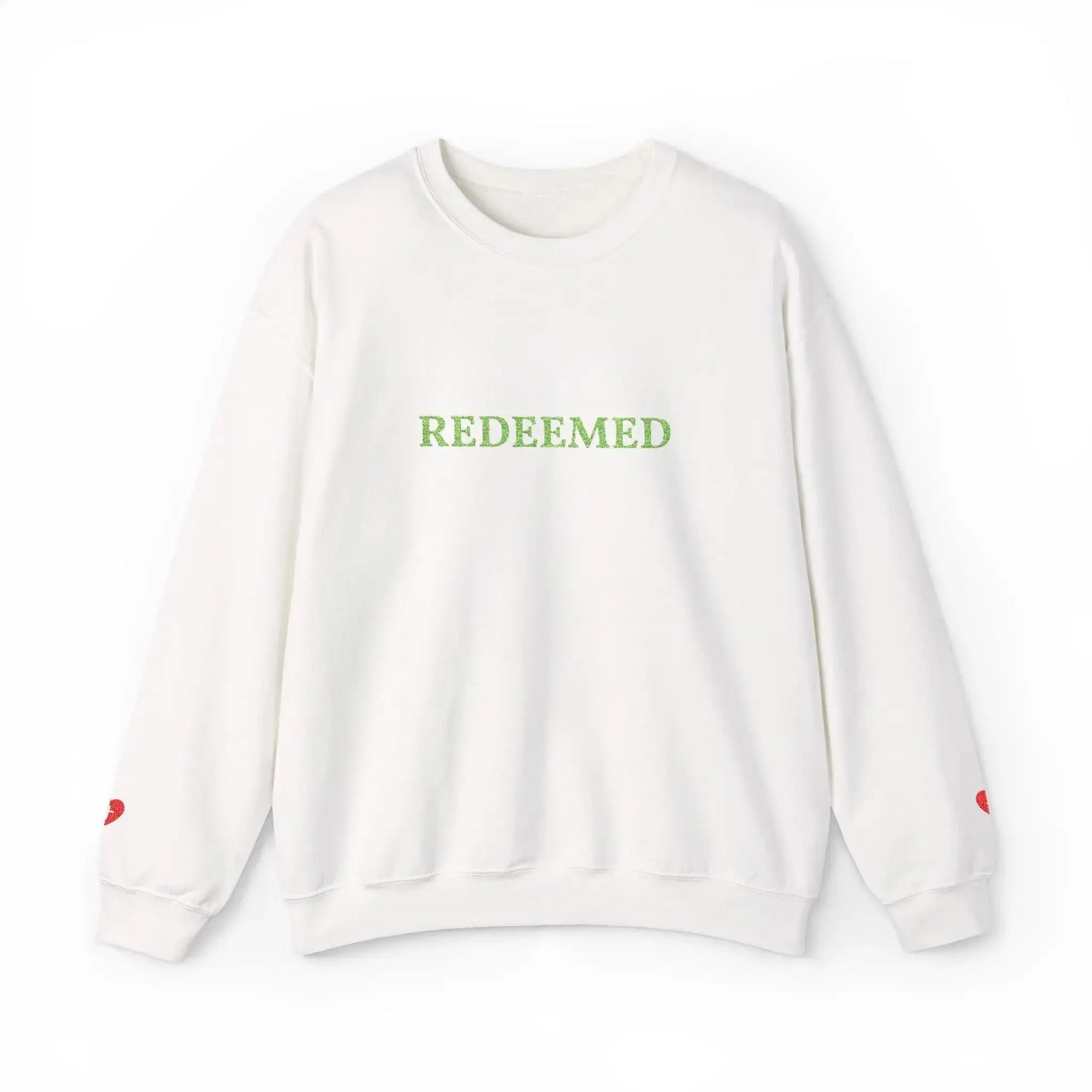 Christian Women's Crewneck "Redeemed"Sweatshirt Green - YESHUALL