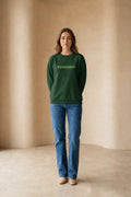 Christian Women's Crewneck "Redeemed"Sweatshirt Green - YESHUALL