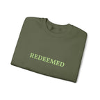 Christian Women's Crewneck "Redeemed"Sweatshirt Green - YESHUALL