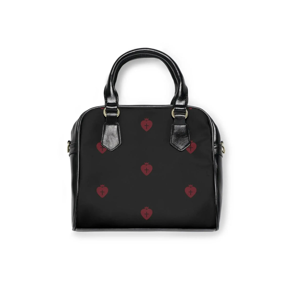 Christian black shoulder bag women, faith based accessory YESHUALL