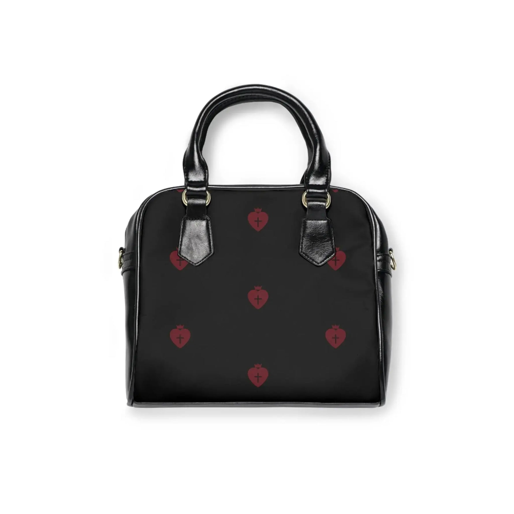 Christian black shoulder bag women, faith based accessory YESHUALL