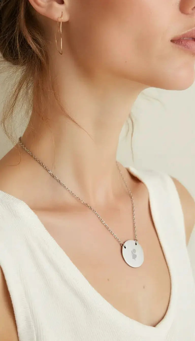 Circle Necklace (Engraving) - YESHUALL
