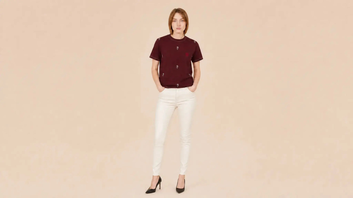 Christian cut and sew tee full print, faith women's apparel YESHUALL