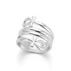 Cross Ring Double-Layer Ring - YESHUALL