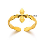 Cross Ring Double-Layer Ring - YESHUALL