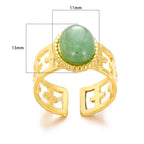 Cross Ring Double-Layer Ring - YESHUALL
