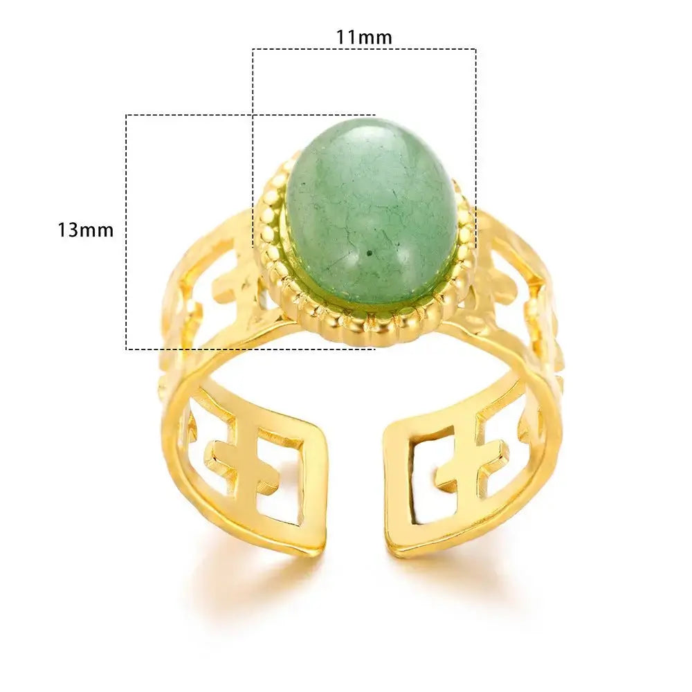 Cross Ring Double-Layer Ring - YESHUALL