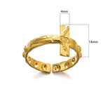 Cross Ring Double-Layer Ring - YESHUALL