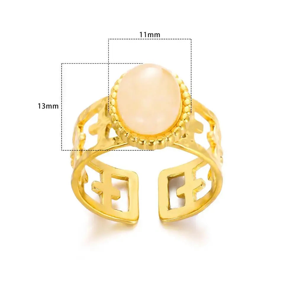 Cross Ring Double-Layer Ring - YESHUALL