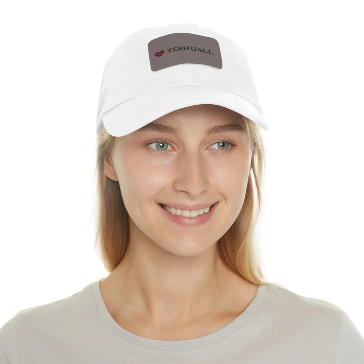 Dad Hat with Leather Patch (Rectangle) - YESHUALL