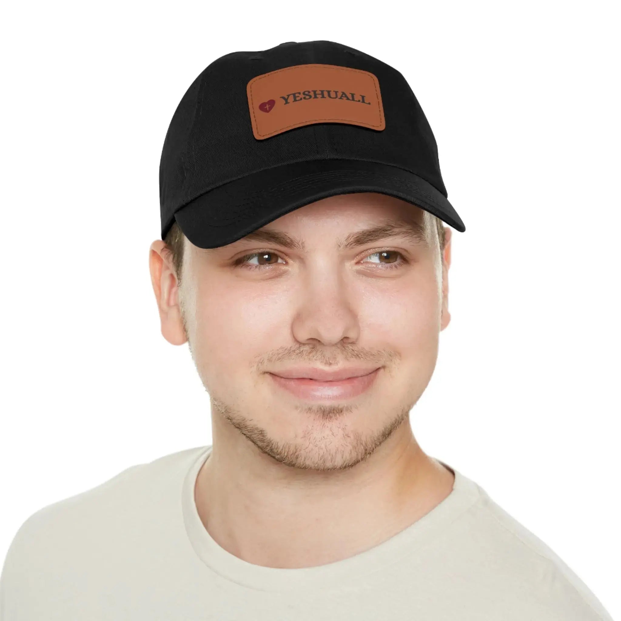 Dad Hat with Leather Patch (Rectangle) - YESHUALL