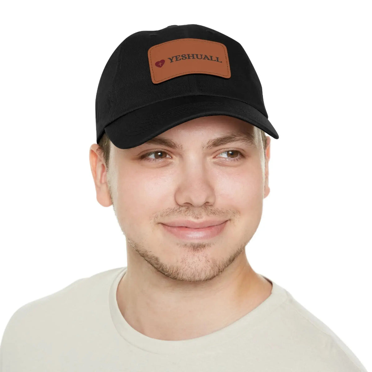 Dad Hat with Leather Patch (Rectangle) - YESHUALL