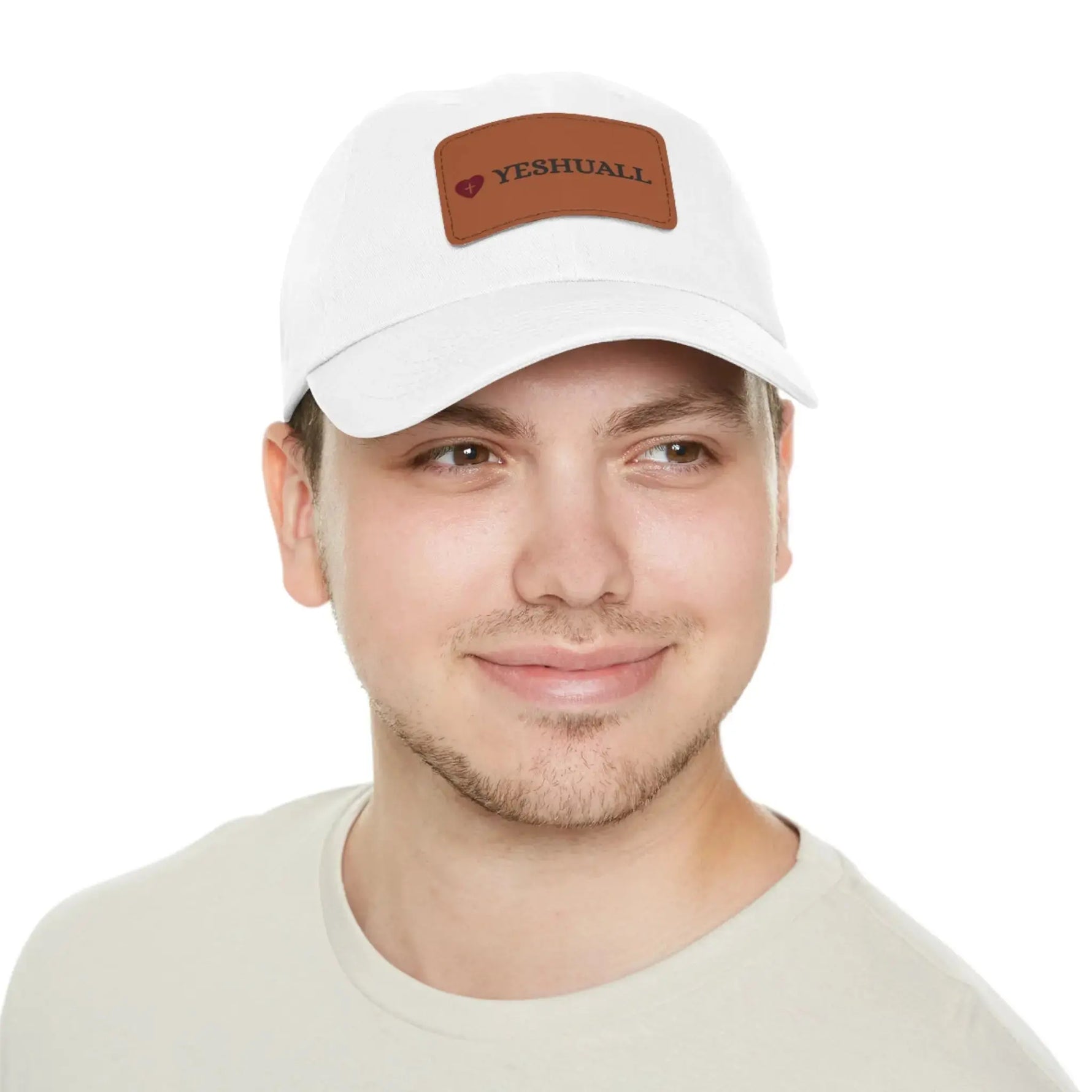 Dad Hat with Leather Patch (Rectangle) - YESHUALL