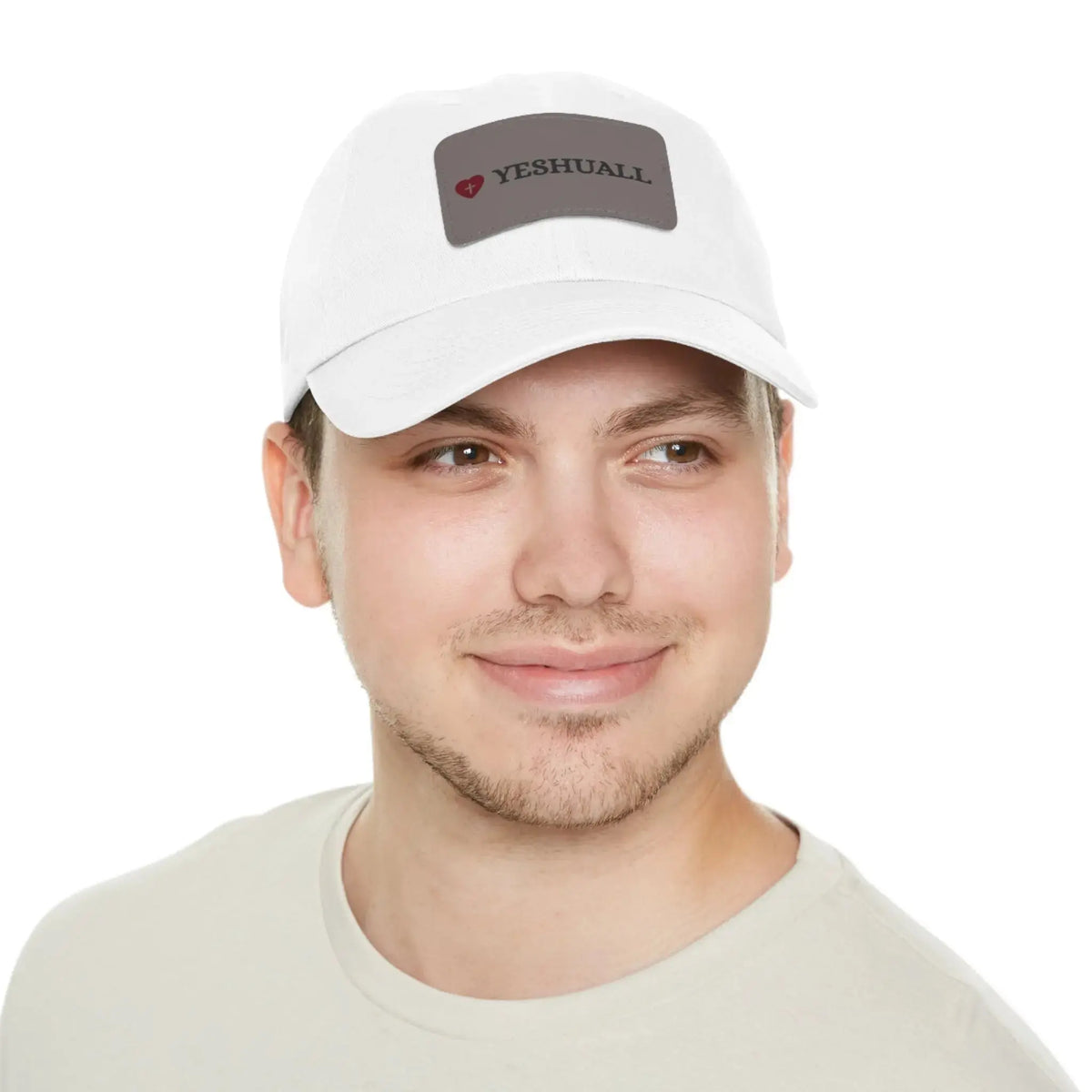 Dad Hat with Leather Patch (Rectangle) - YESHUALL