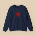 Daughter of the King crewneck front print, Christian women's clothing