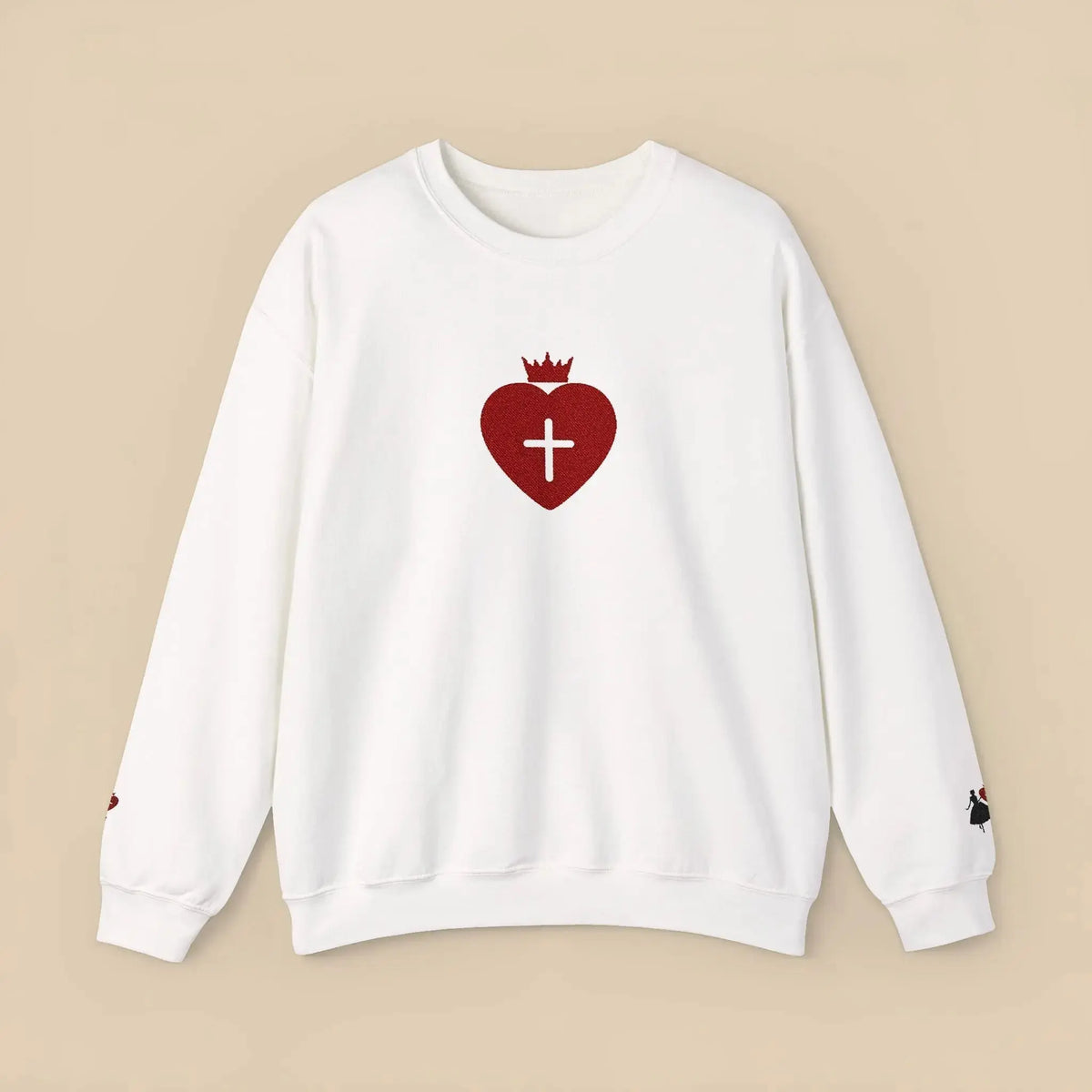 Daughter of the King crewneck flatlay, Christian women's gift
