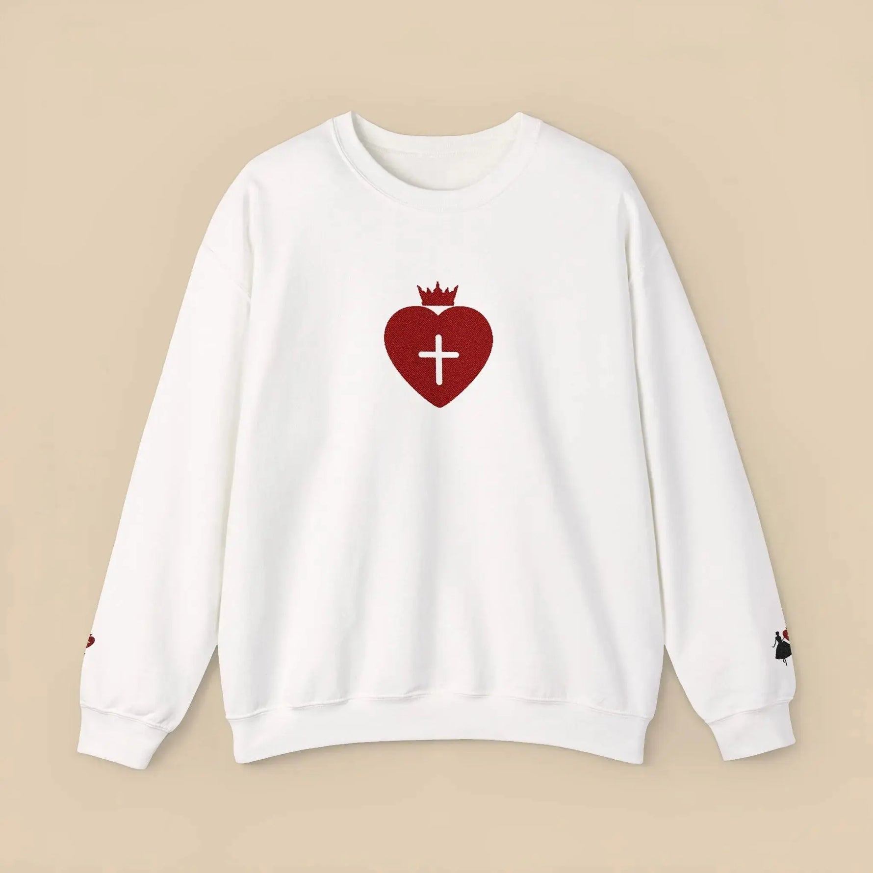 Daughter of the King crewneck flatlay, Christian women's gift