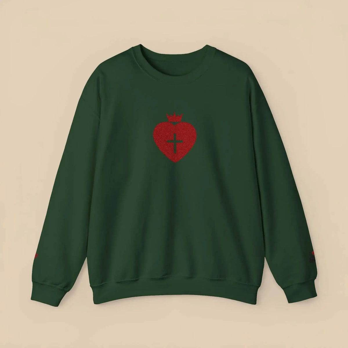 Daughter of the King faith sweatshirt color options, women's apparel
