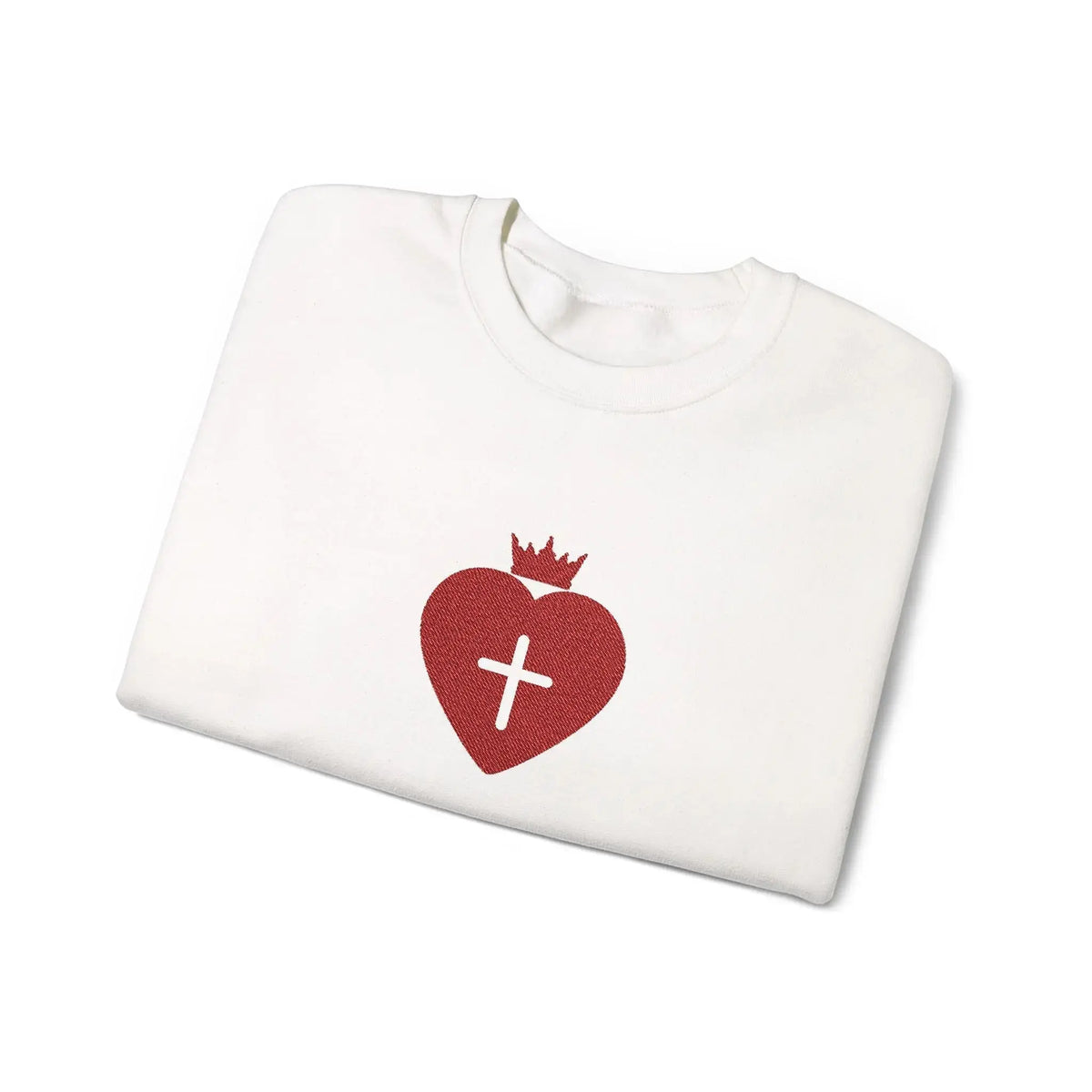 Daughter of the King crewneck on hanger, Christian women's clothing