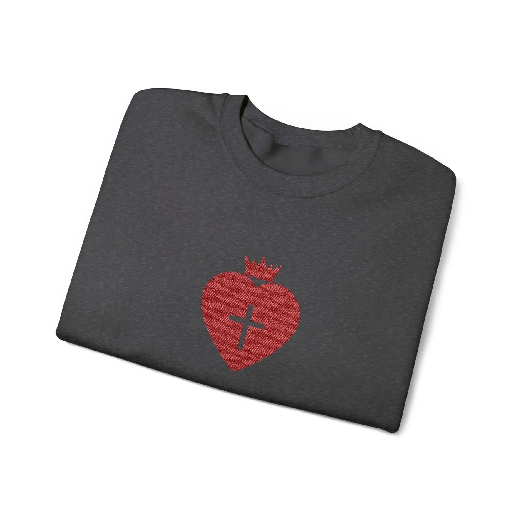 Daughter of the King faith sweatshirt detail, Christian women YESHUALL