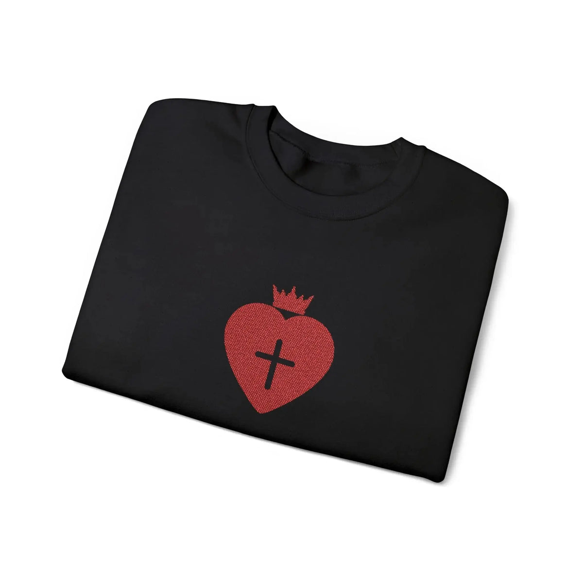 Daughter of the King crewneck side view, Christian women's clothing