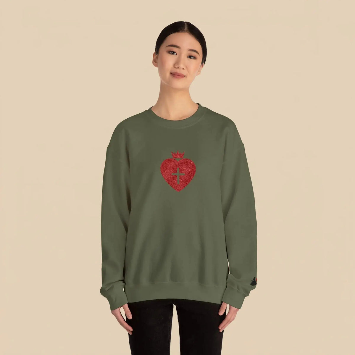 Daughter of the King sweatshirt embroidery, Christian women's gift