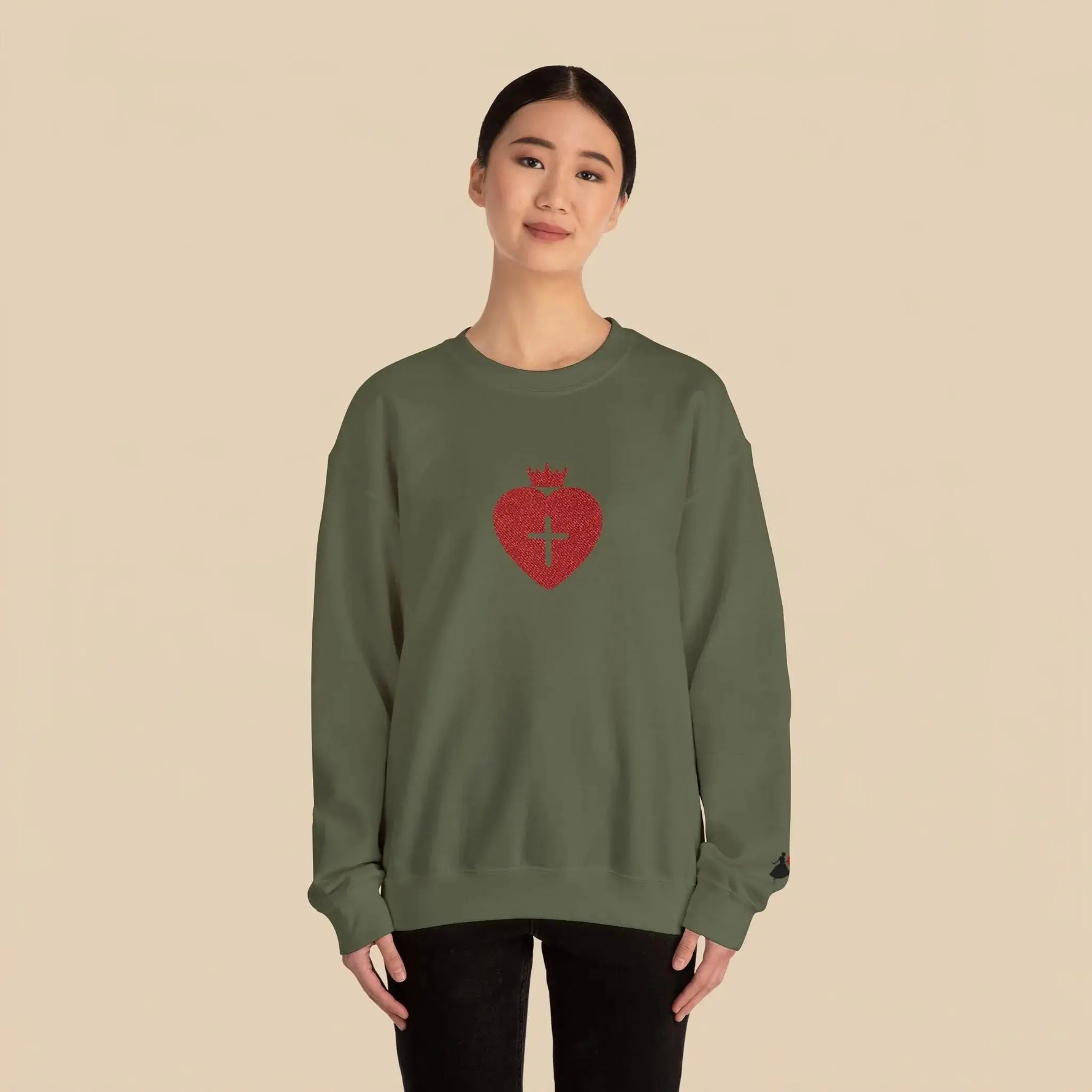 Daughter of the King sweatshirt embroidery, Christian women's gift