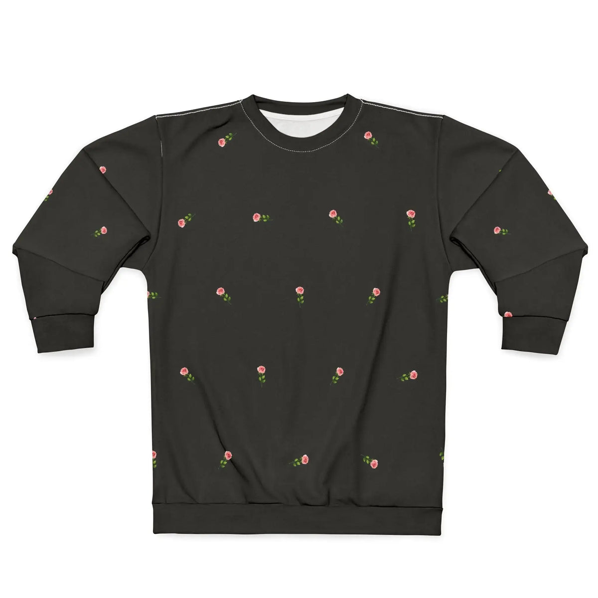 Faith Christian sweatshirt front detail, women's full print apparel