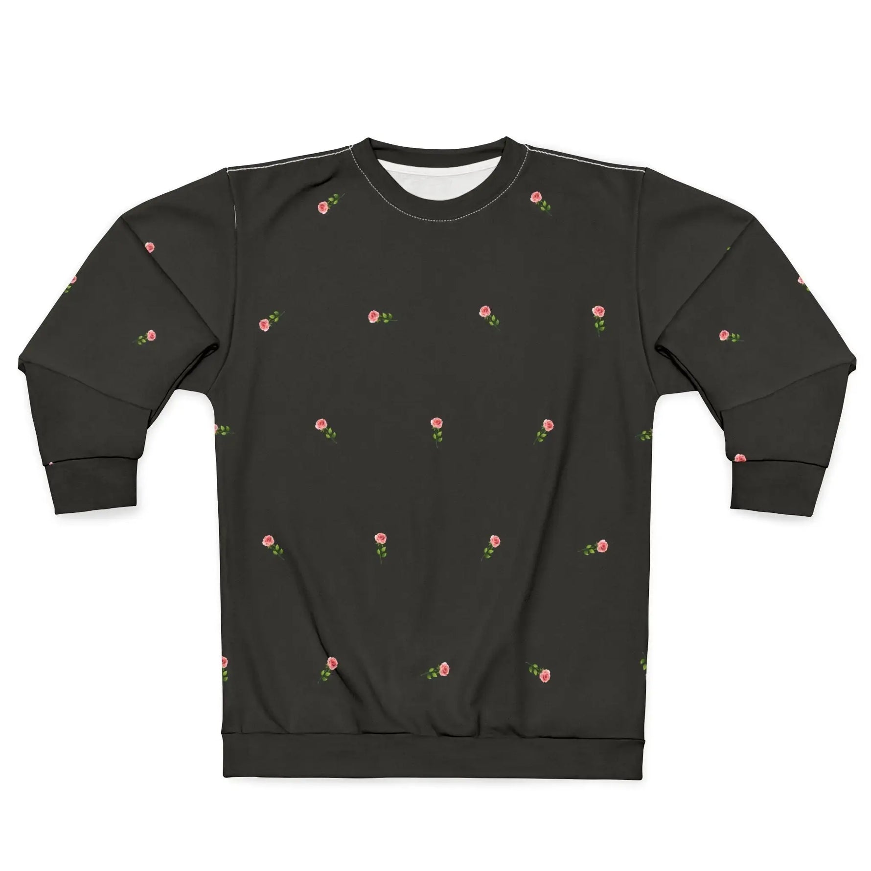 Faith Christian sweatshirt front detail, women's full print apparel