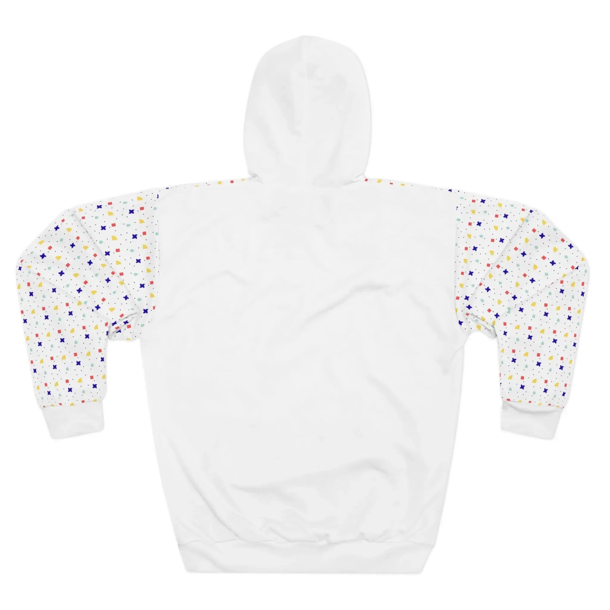 Woman wearing faith overflow white hoodie, Christian apparel gift for her