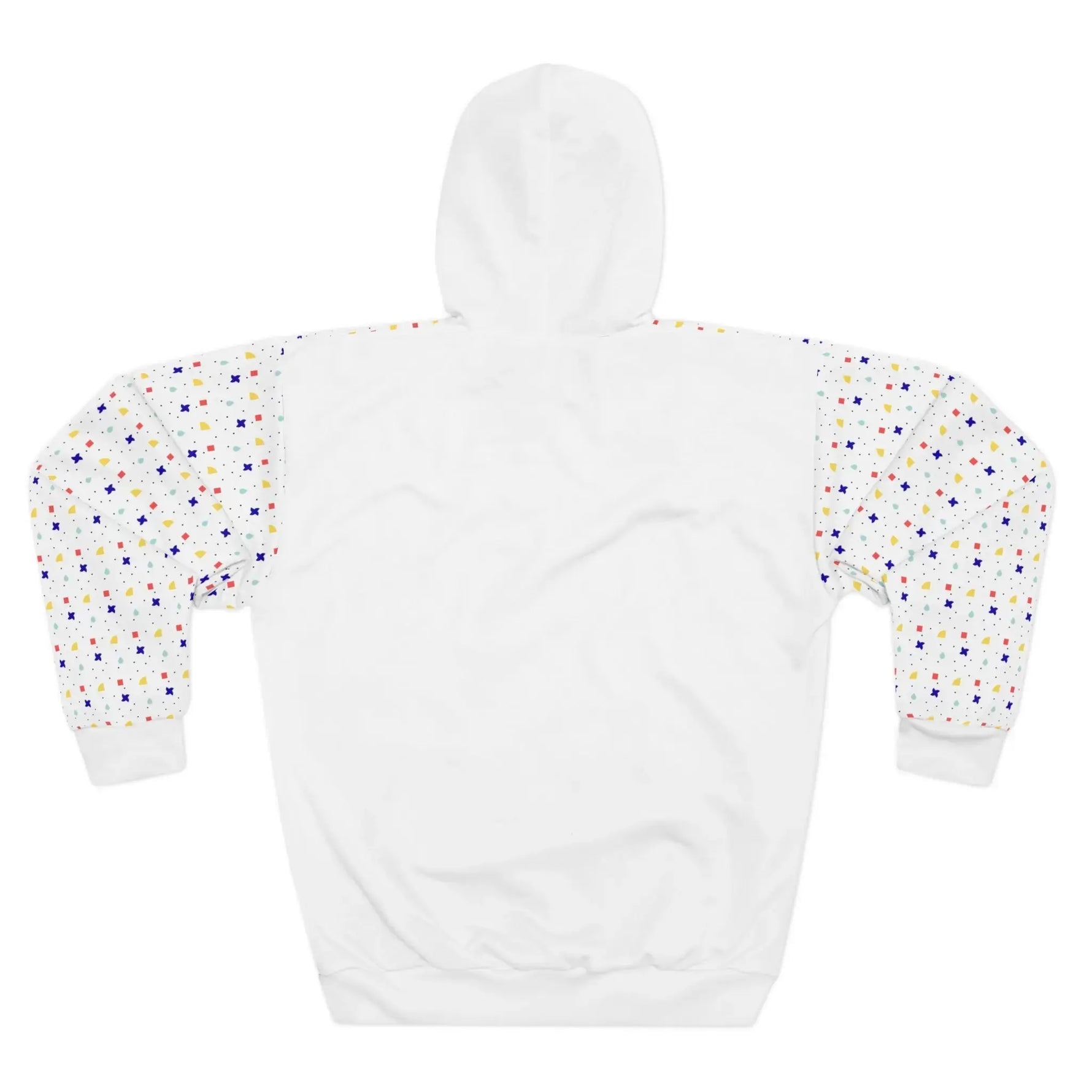 Woman wearing faith overflow white hoodie, Christian apparel gift for her