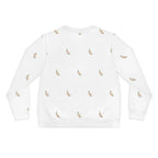 Heart Cross lightweight sweatshirt fabric detail, Christian faith women