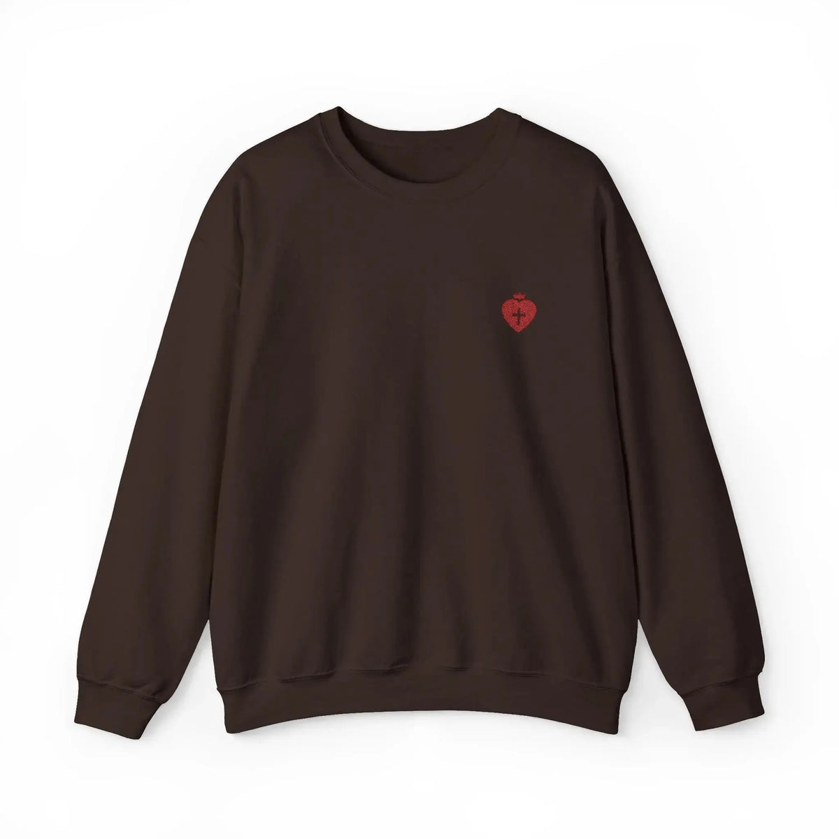 "Heart Cross" Christian Women's Crewneck Sweatshirt - YESHUALL