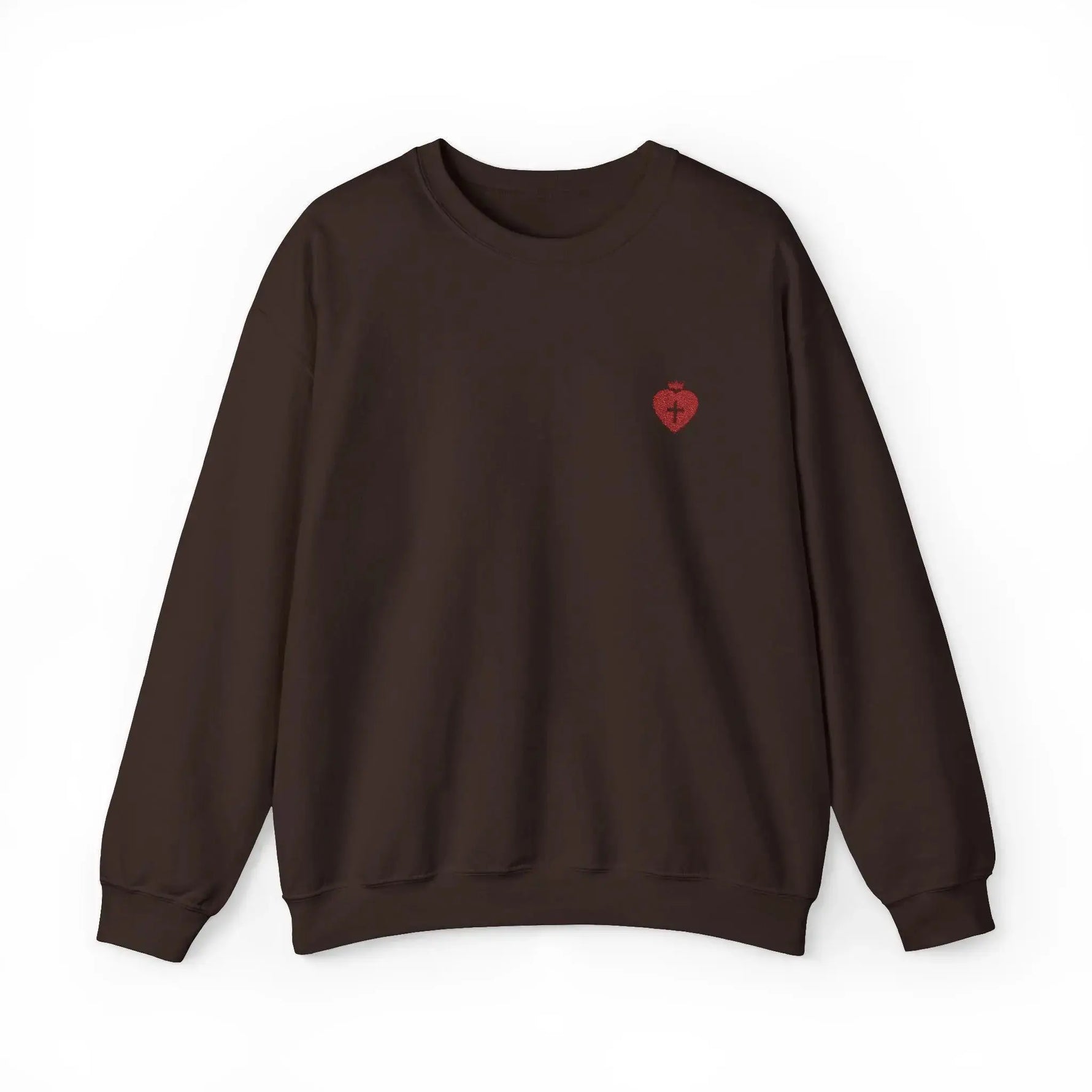 "Heart Cross" Christian Women's Crewneck Sweatshirt - YESHUALL