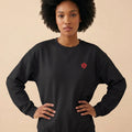 "Heart Cross" Christian Women's Crewneck Sweatshirt - YESHUALL