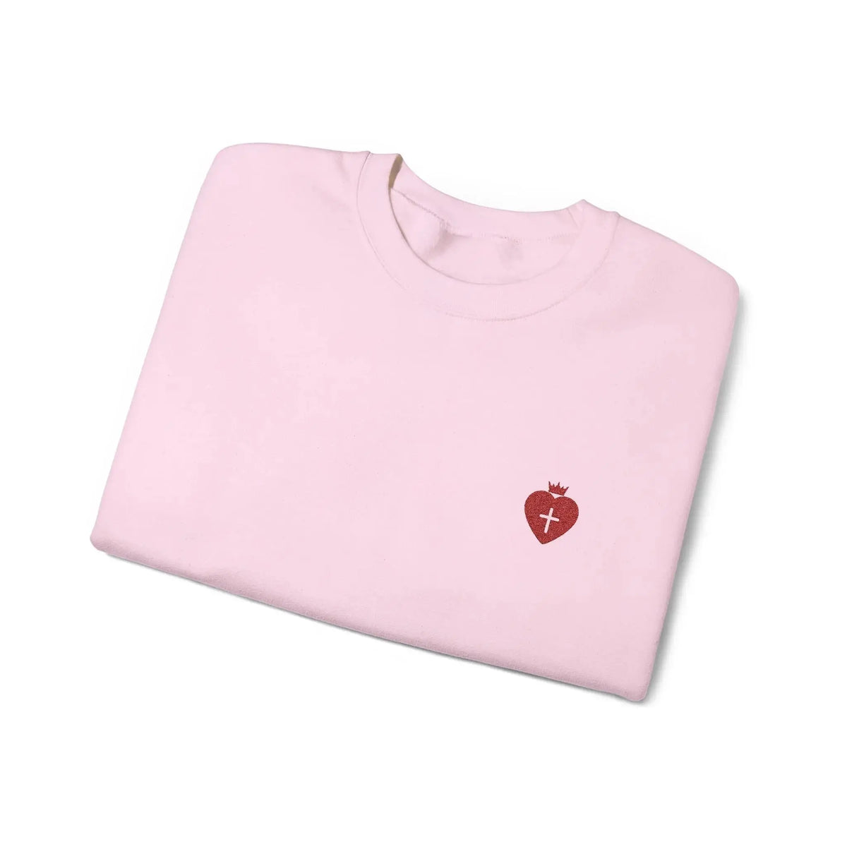 "Heart Cross" Christian Women's Crewneck Sweatshirt - YESHUALL