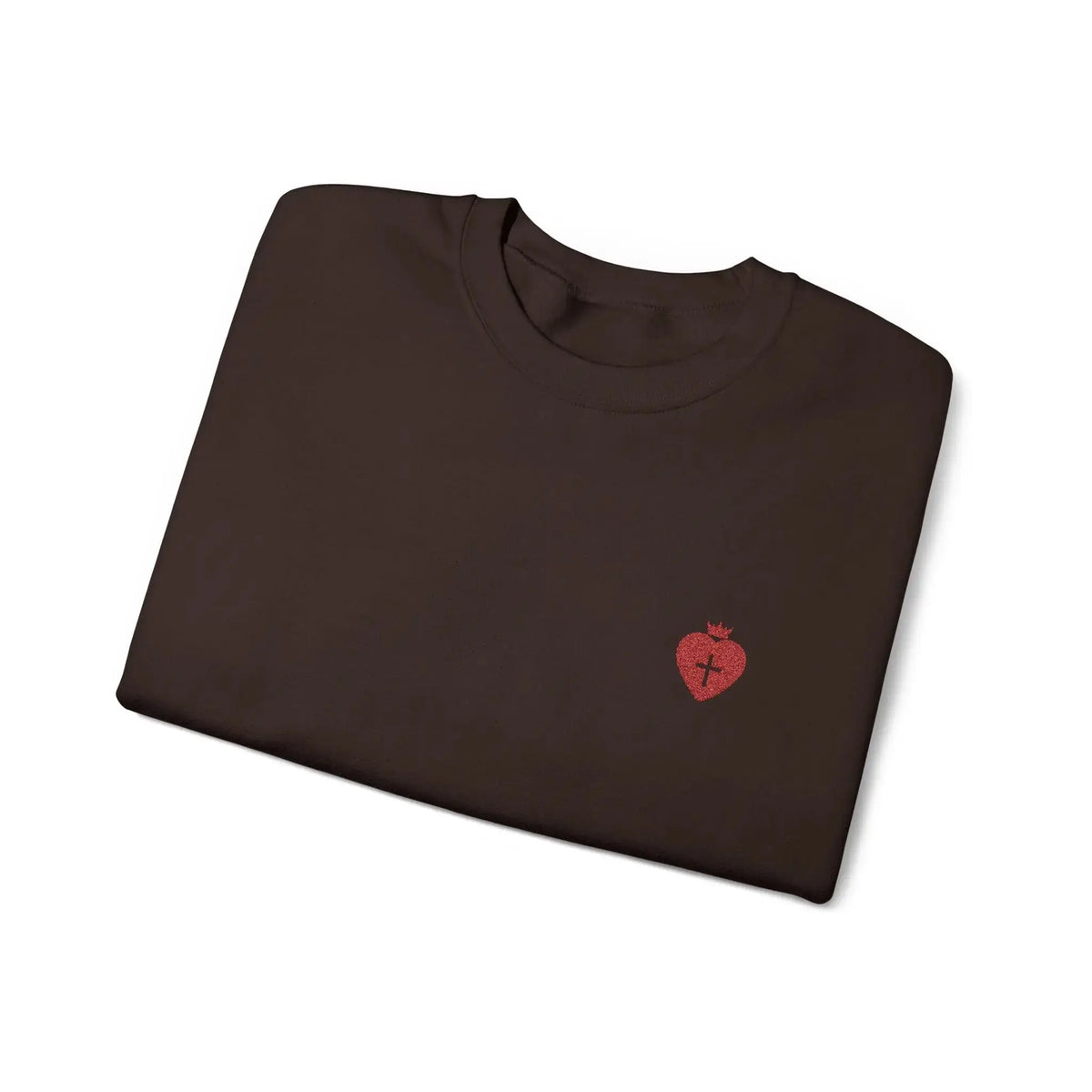 "Heart Cross" Christian Women's Crewneck Sweatshirt - YESHUALL