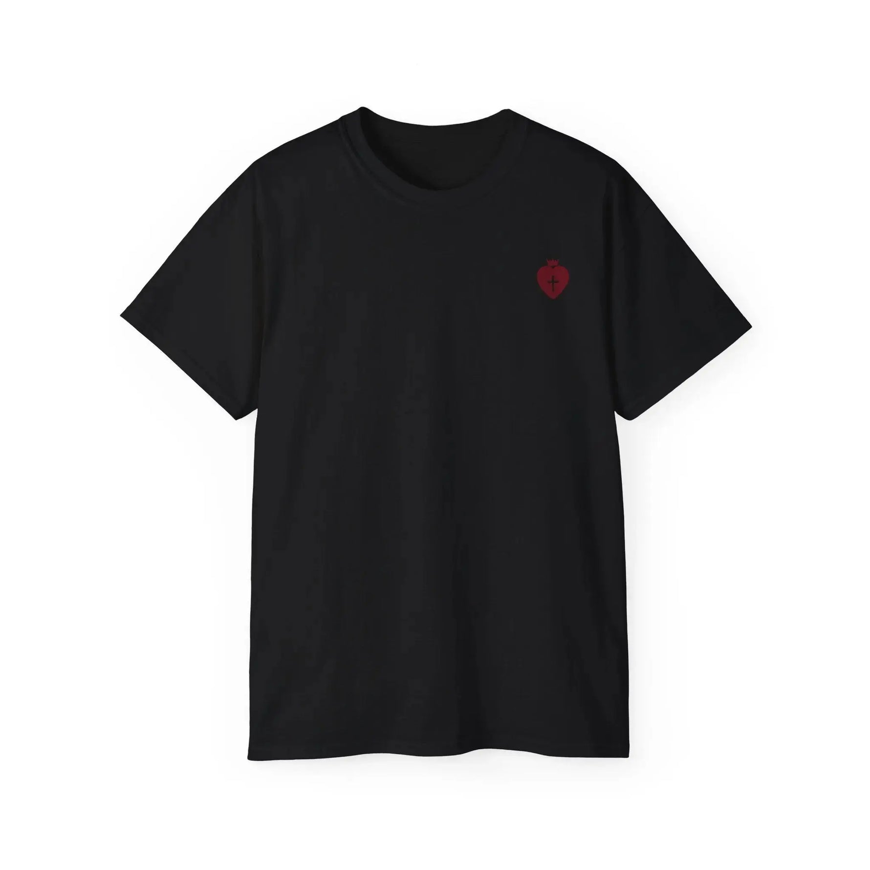 "Heart Cross" Christian Women's T-Shirt Sand - YESHUALL