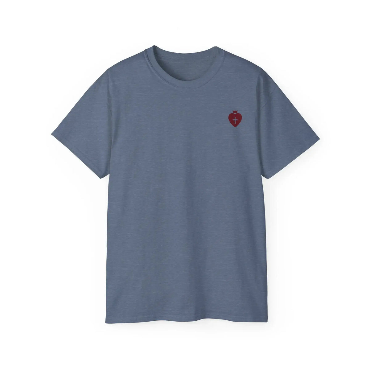 "Heart Cross" Christian Women's T-Shirt Sand - YESHUALL