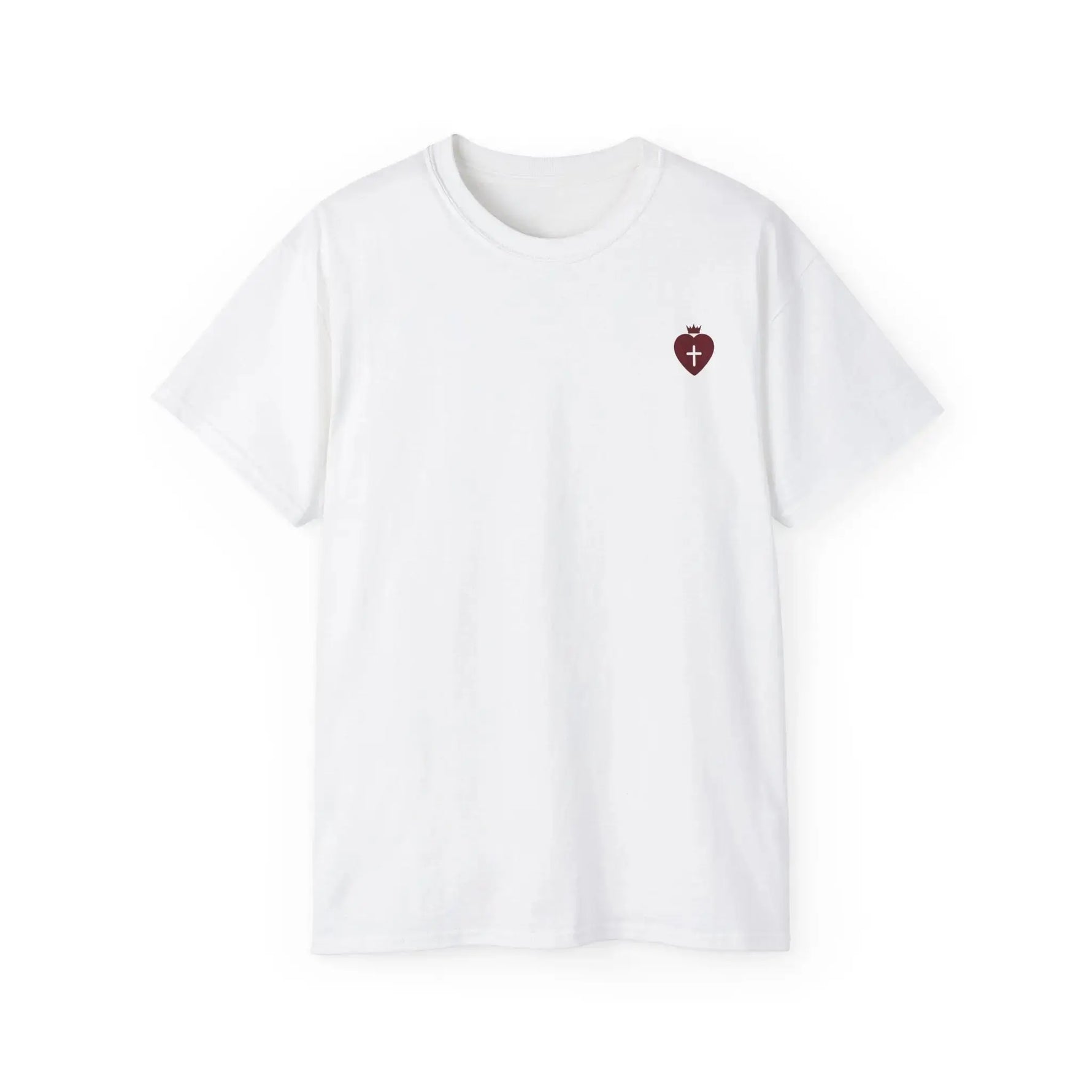 "Heart Cross" Christian Women's T-Shirt Sand - YESHUALL
