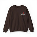 I Love Jesus shadow sweatshirt back view, Christian faith women