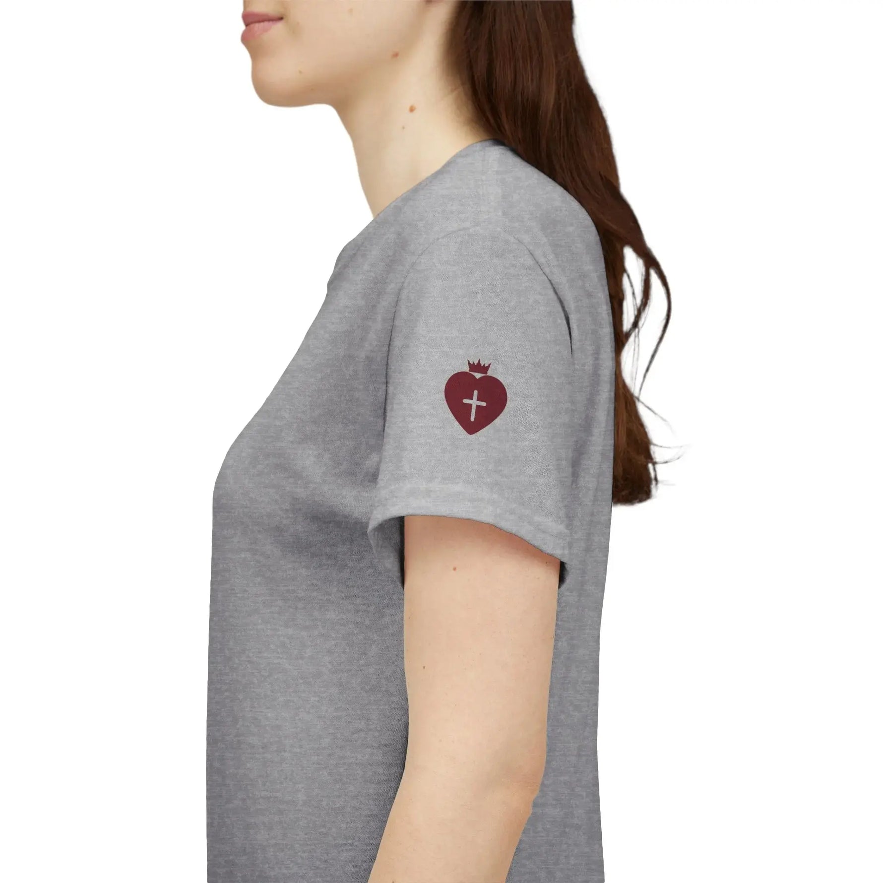 JESUS heavy cotton tee color variant navy, Christian faith apparel