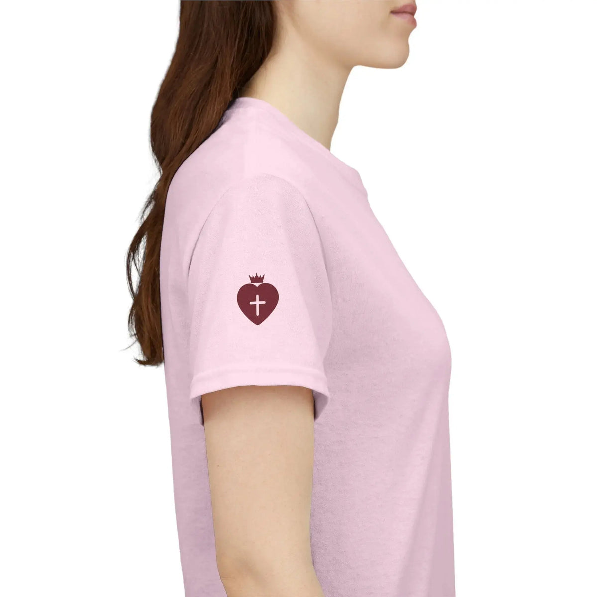 JESUS faith women's tee, bold Christian declaration apparel
