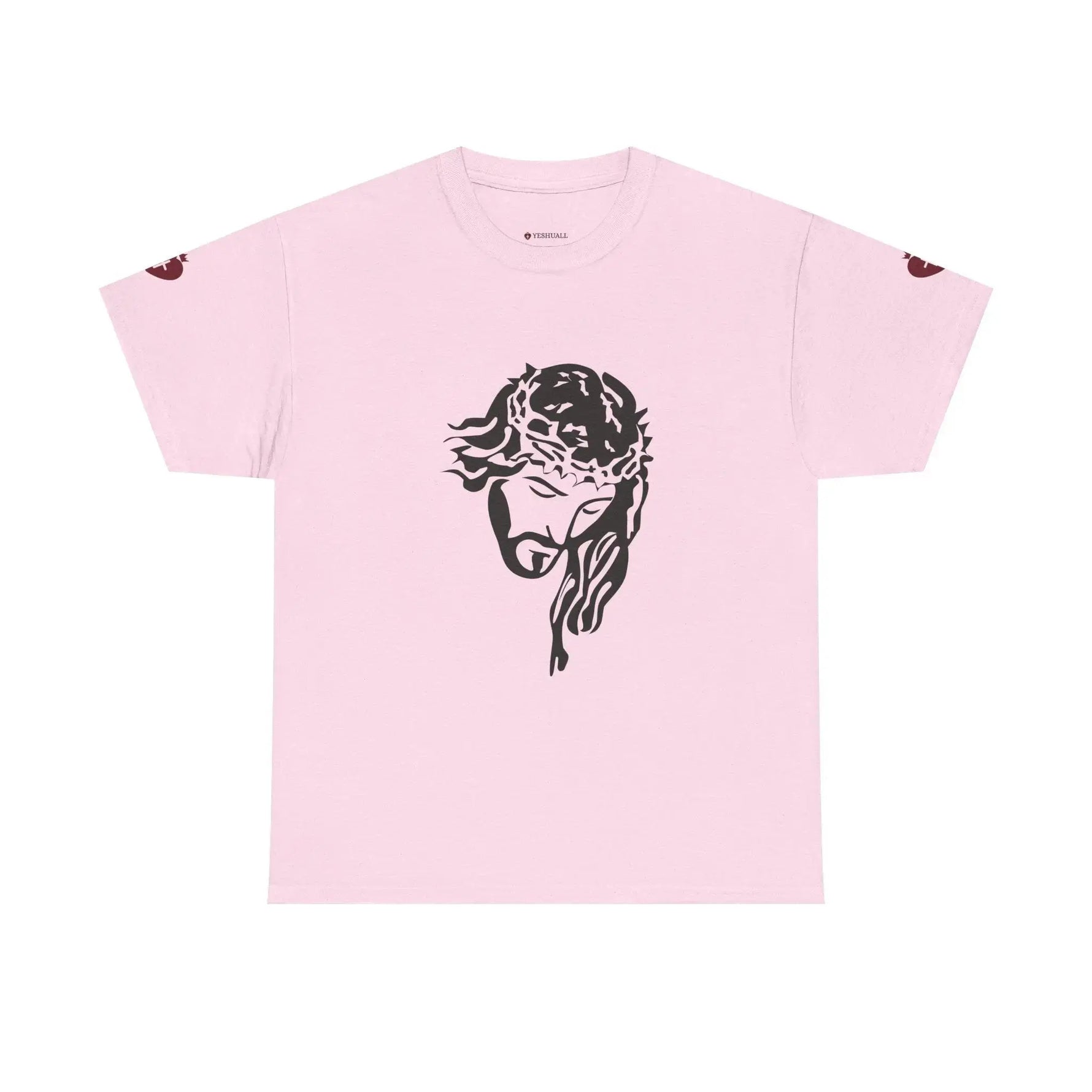 JESUS heavy cotton tee styled final, Christian faith declaration