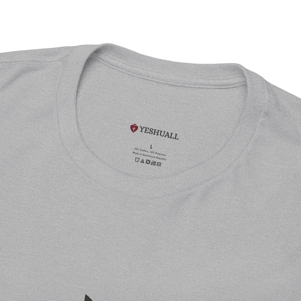 JESUS heavy cotton declaration tee, Christian faith apparel