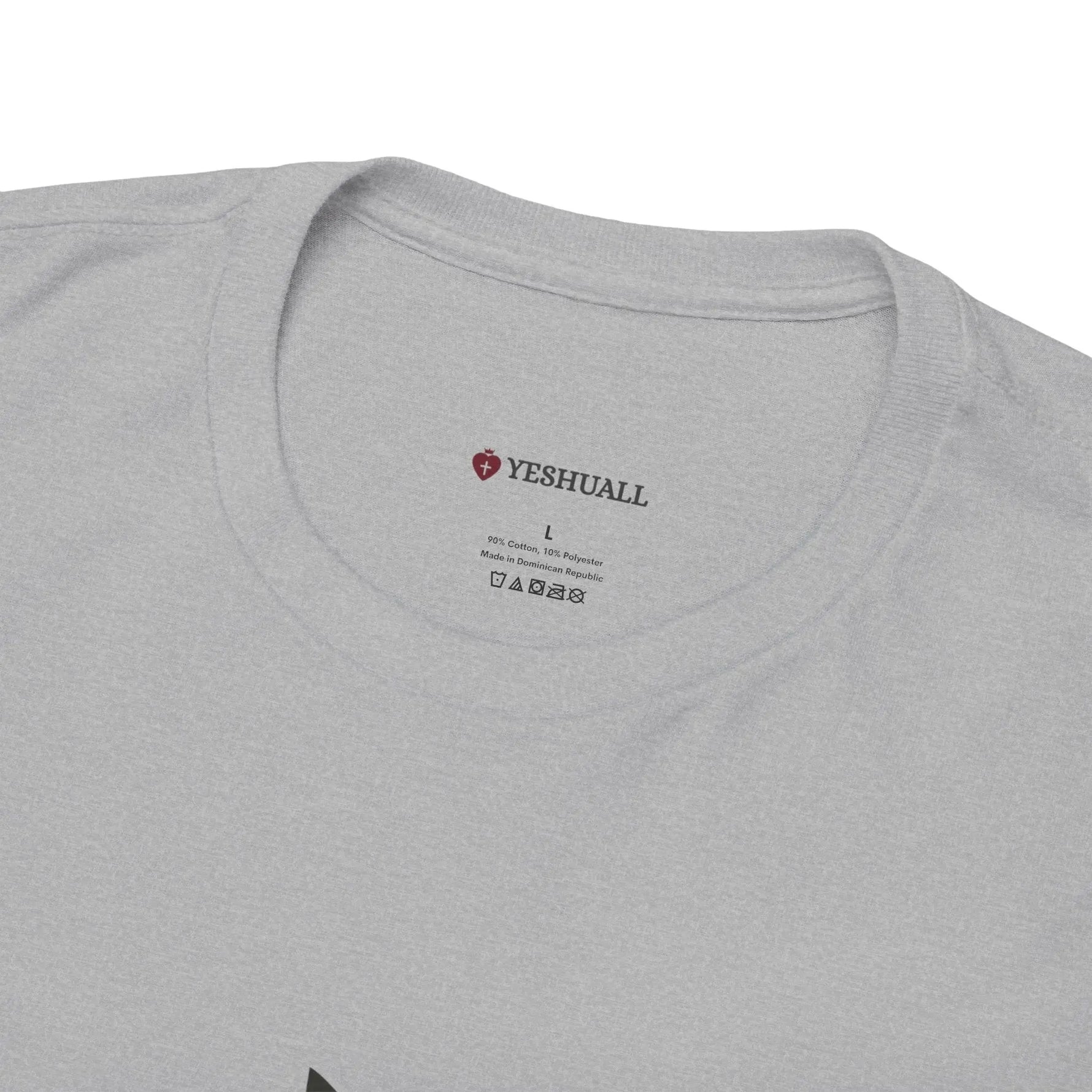 JESUS heavy cotton declaration tee, Christian faith apparel