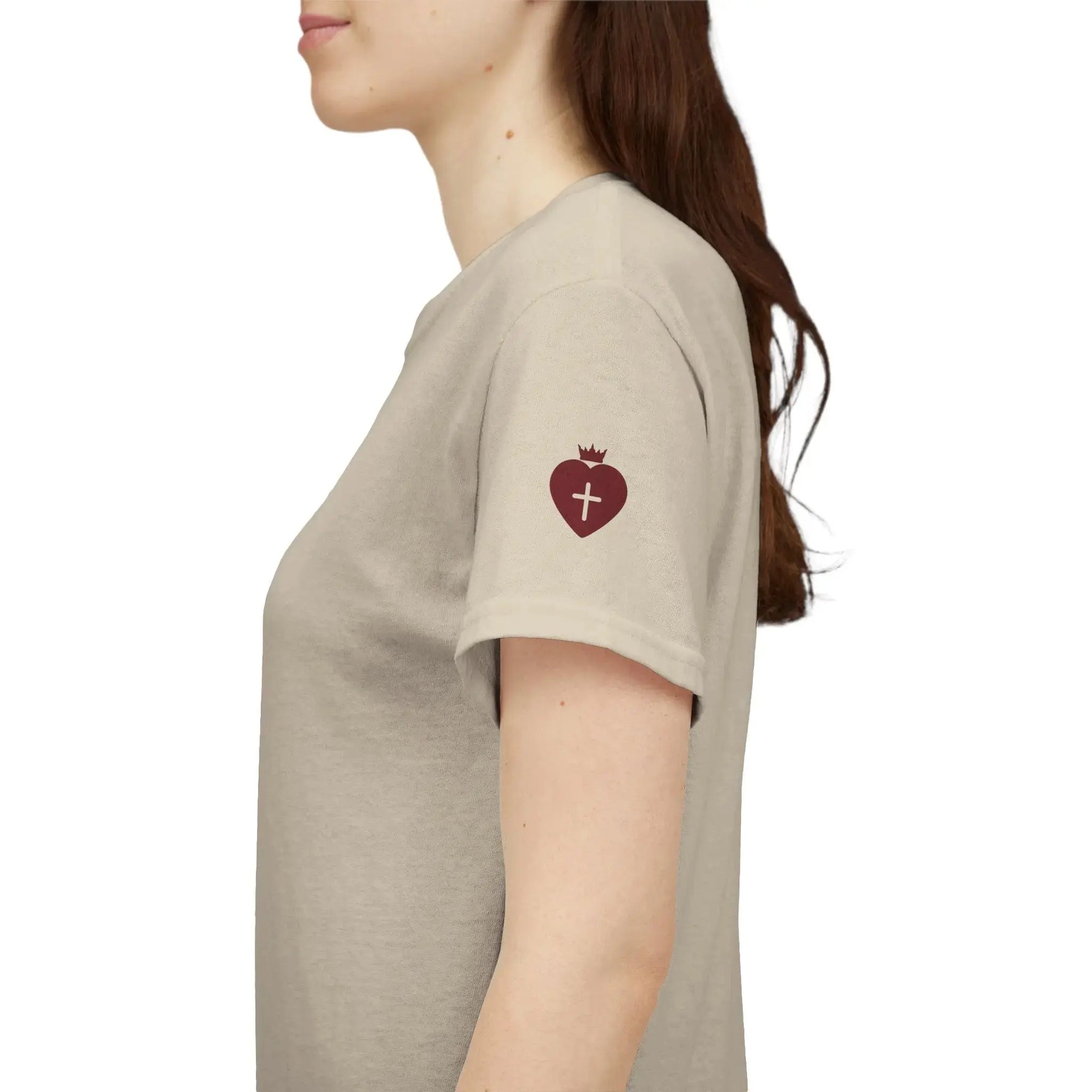JESUS heavy cotton tee packaging, Christian faith gift for her