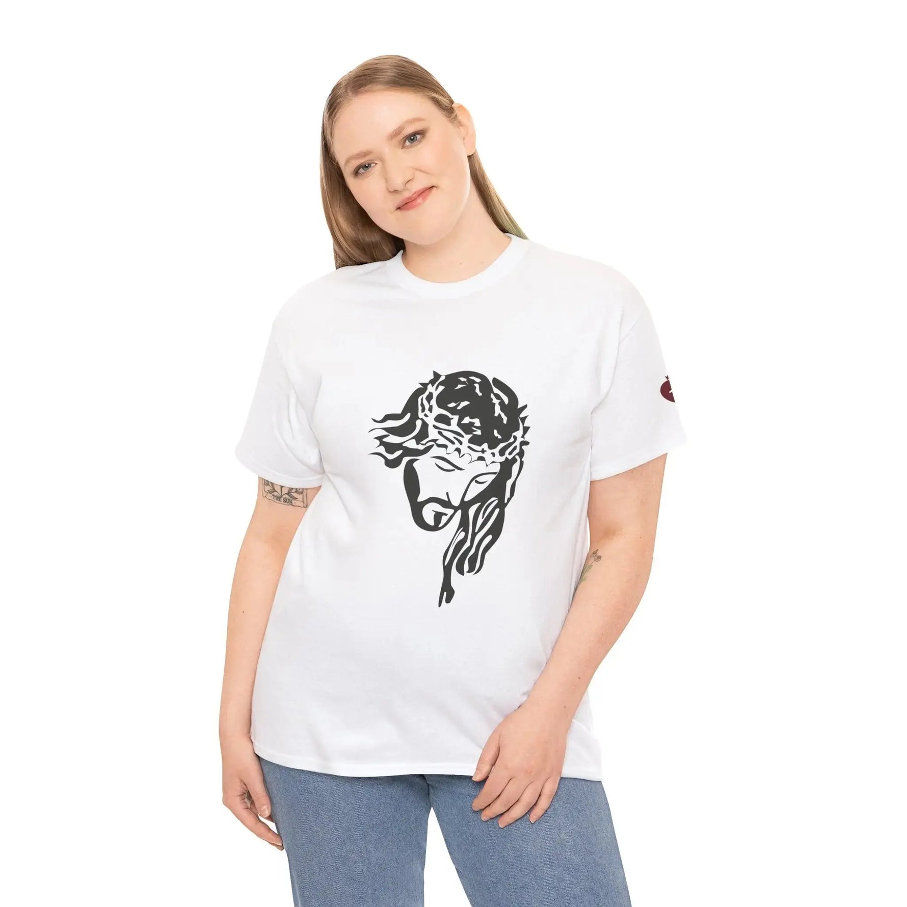 JESUS heavy cotton faith tee, Christian women's apparel gift