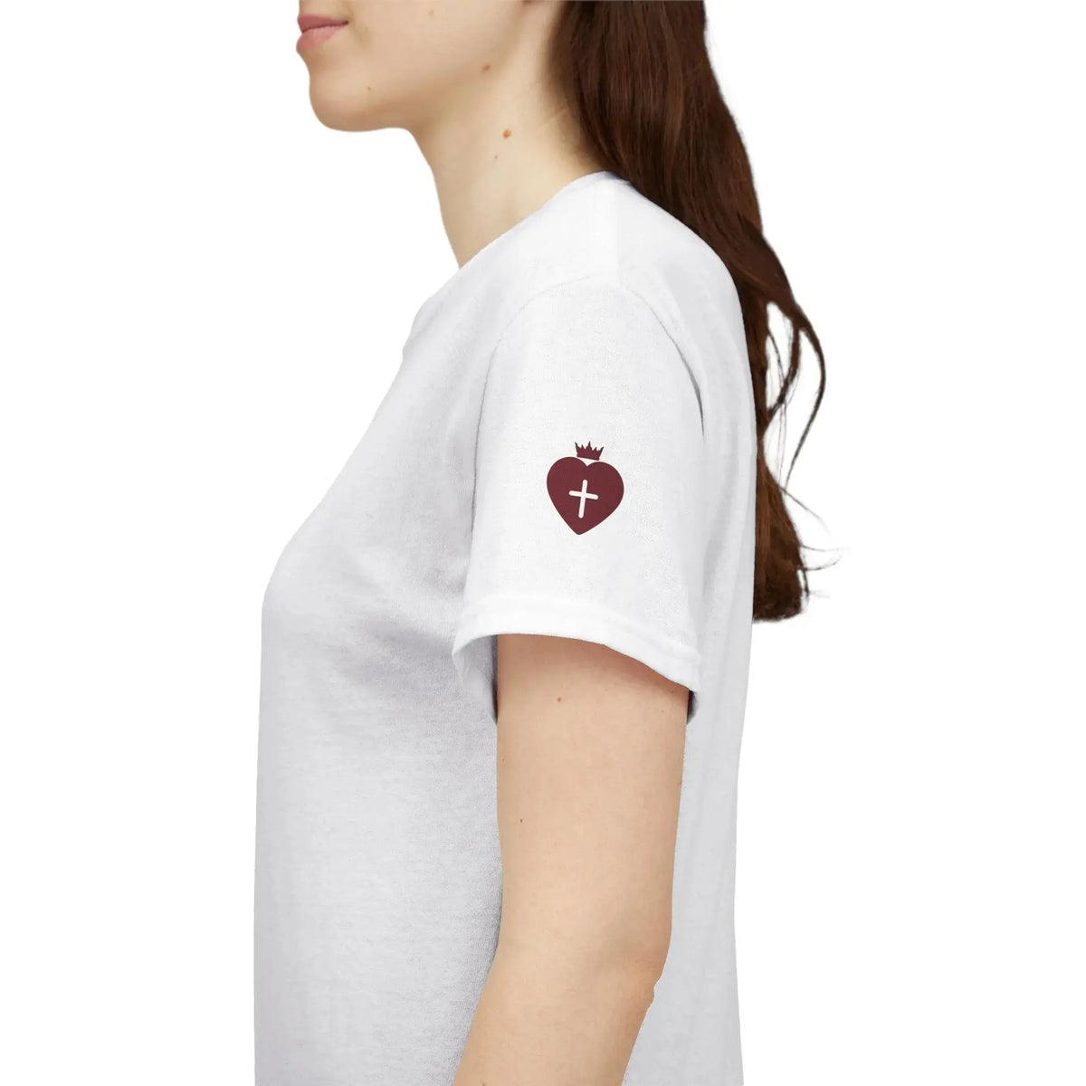 JESUS faith tee worn styled outdoor, Christian women's clothing